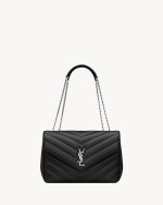 YSL LOULOU large in MATELASSÉ lambskin